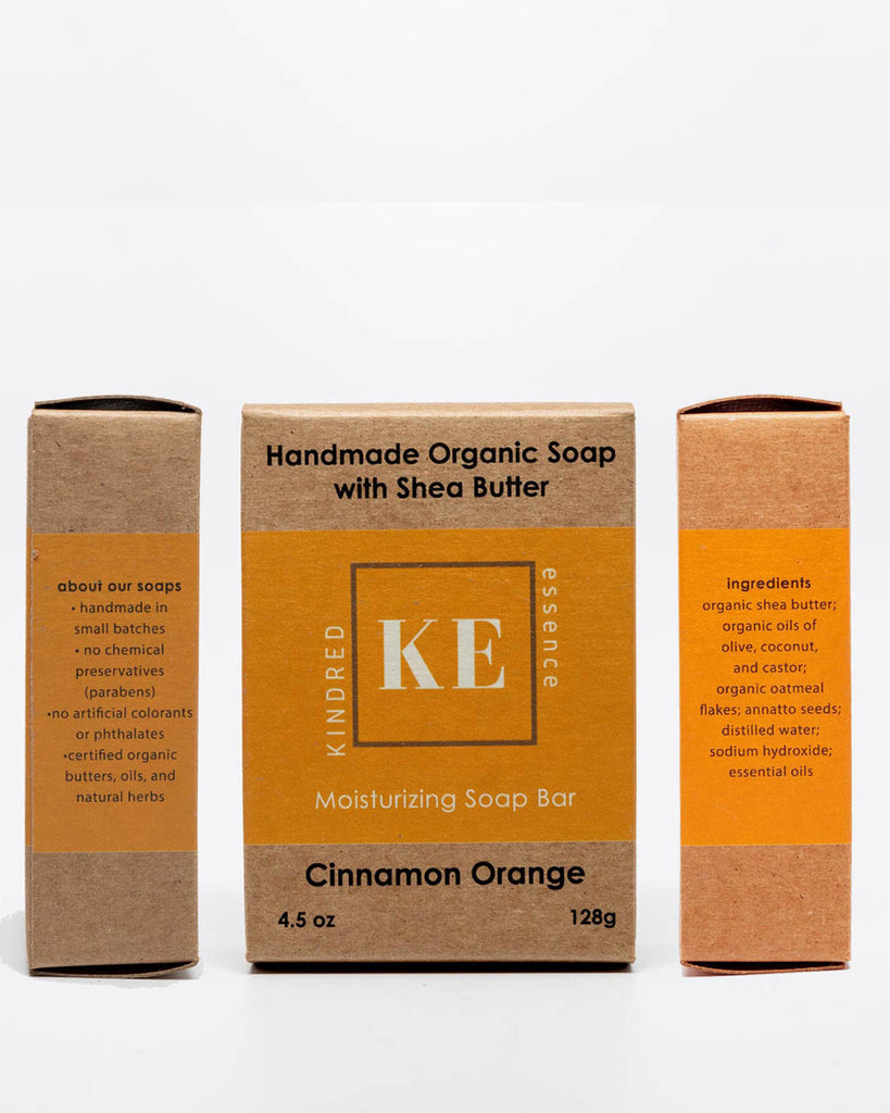 Kindred Essence Cinnamon Orange Natural Organic Soap Bar