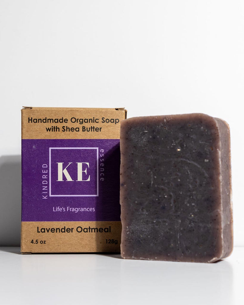 Kindred Essence Lavender Oatmeal Exfoliating Organic Soap Bar