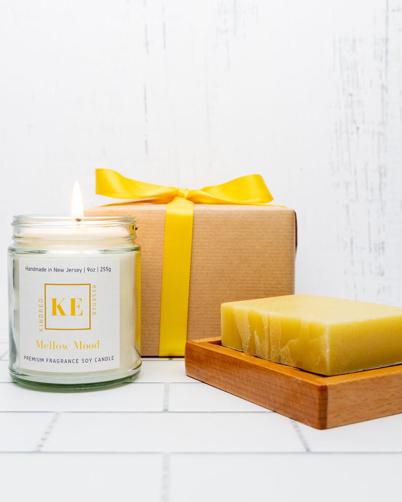 Kindred Essence Mellow Mood Spa Candle and Soap Gift Set