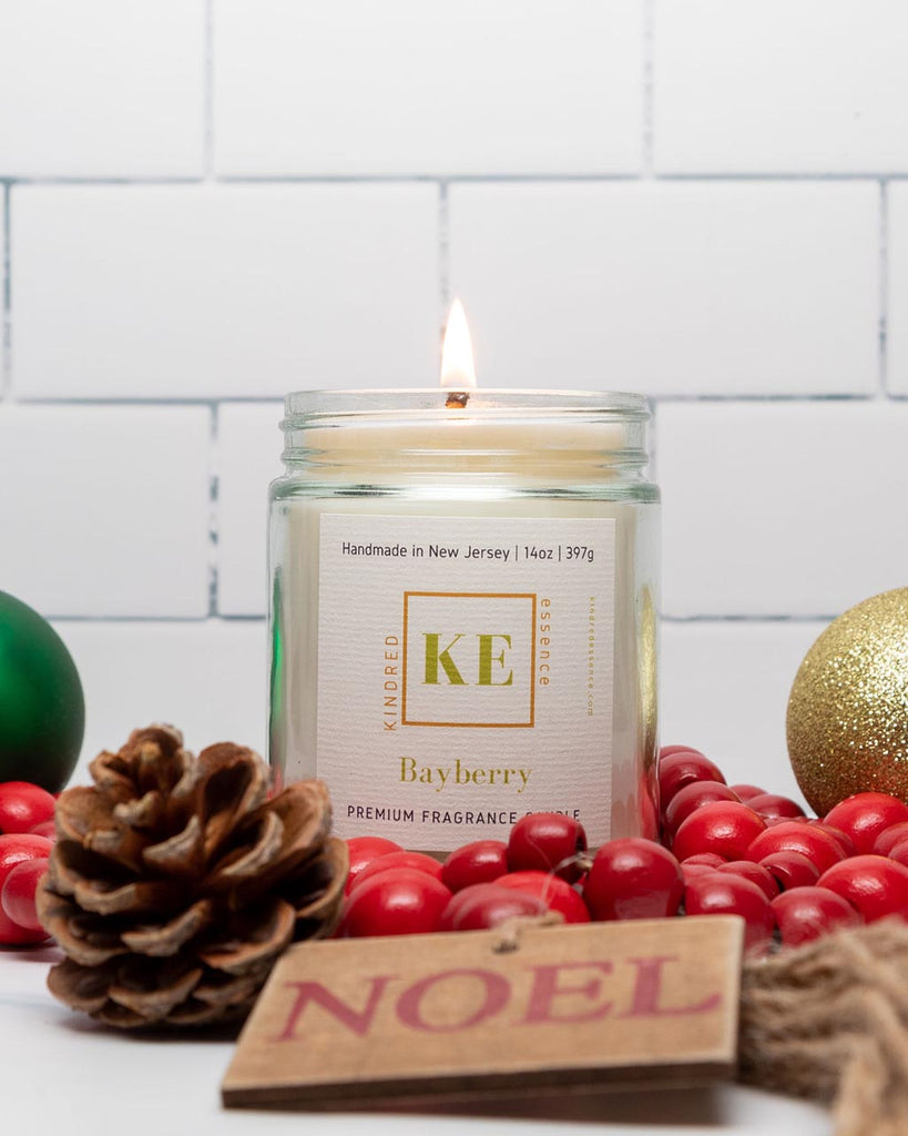 Kindred Essence Bayberry Soy Candle for the Christmas Holiday