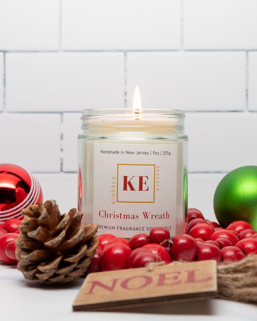 Kindred Essence Christmas Wreath Holiday Soy Candle
