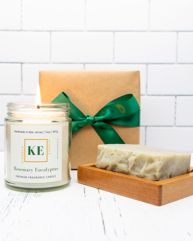 Kindred Essence Herbal Spa Candle and Soap Gift Set