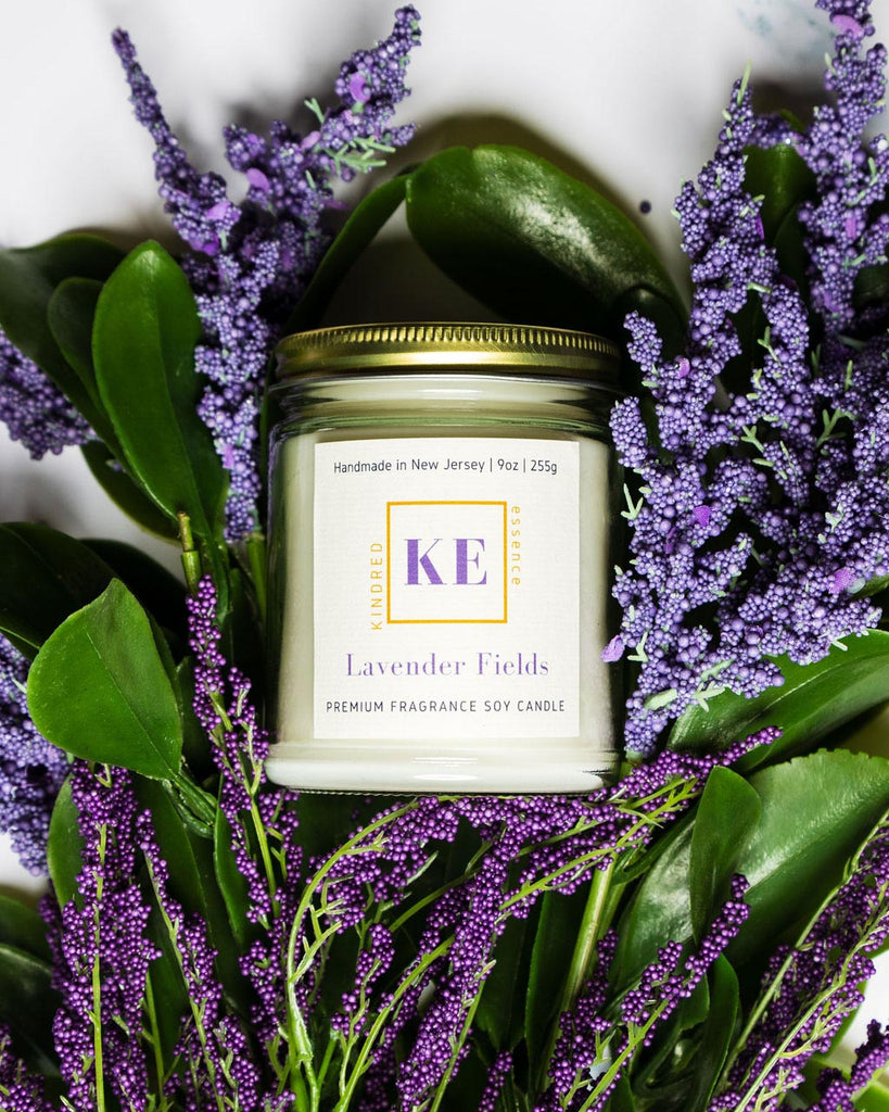 Lavender Fields Relaxing Soy Candle by Kindred Essence