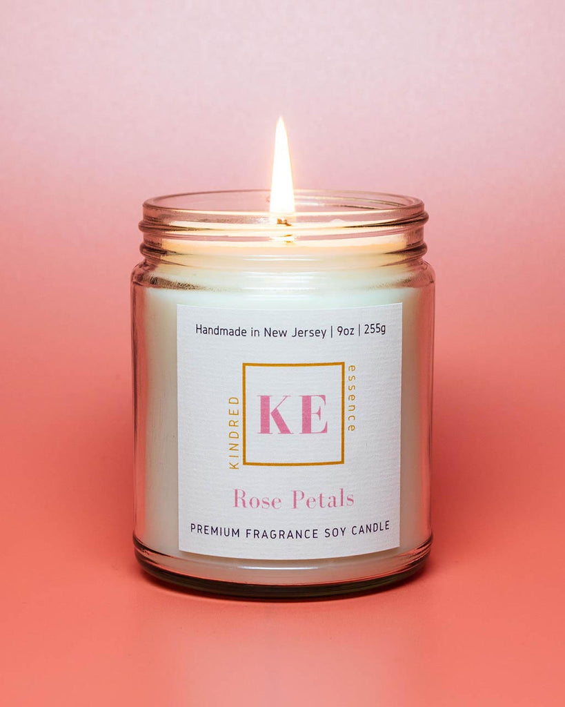 Kindred Essence Rose Petals Romantic Soy Candle