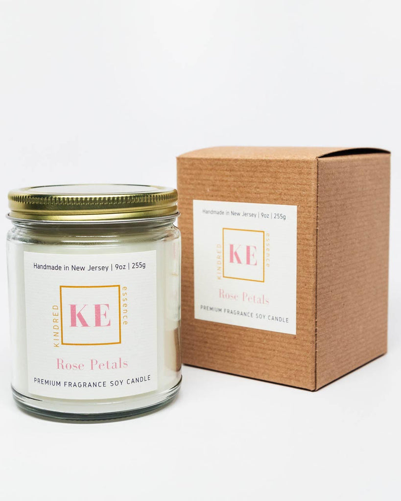 Kindred Essence Rose Petals Romantic Soy Candle