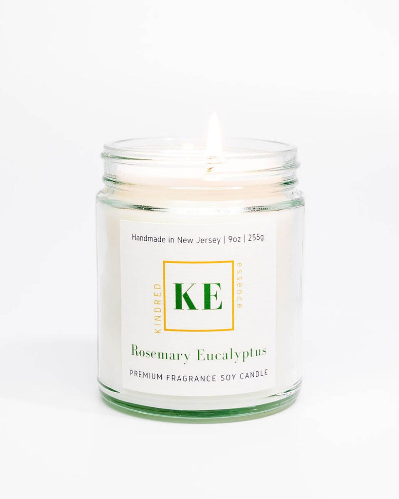 Rosemary Eucalyptus Herbal Soy Candle by Kindred Essence