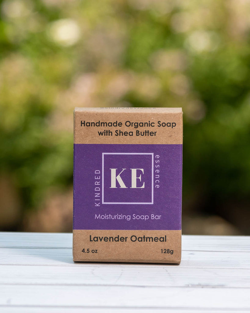 Kindred Essence Lavender Oatmeal Exfoliating Organic Soap Bar
