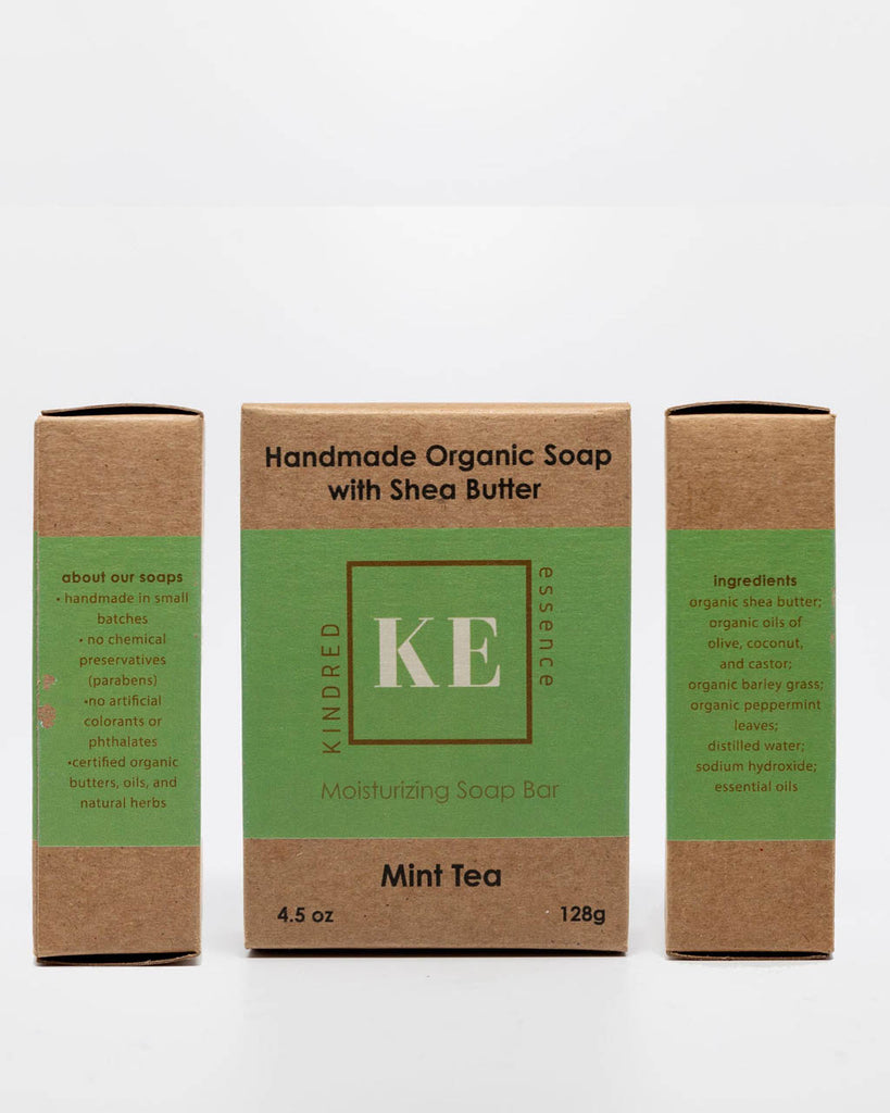 Kindred Essence Mint Tea Natural Organic Herbal Soap Bar