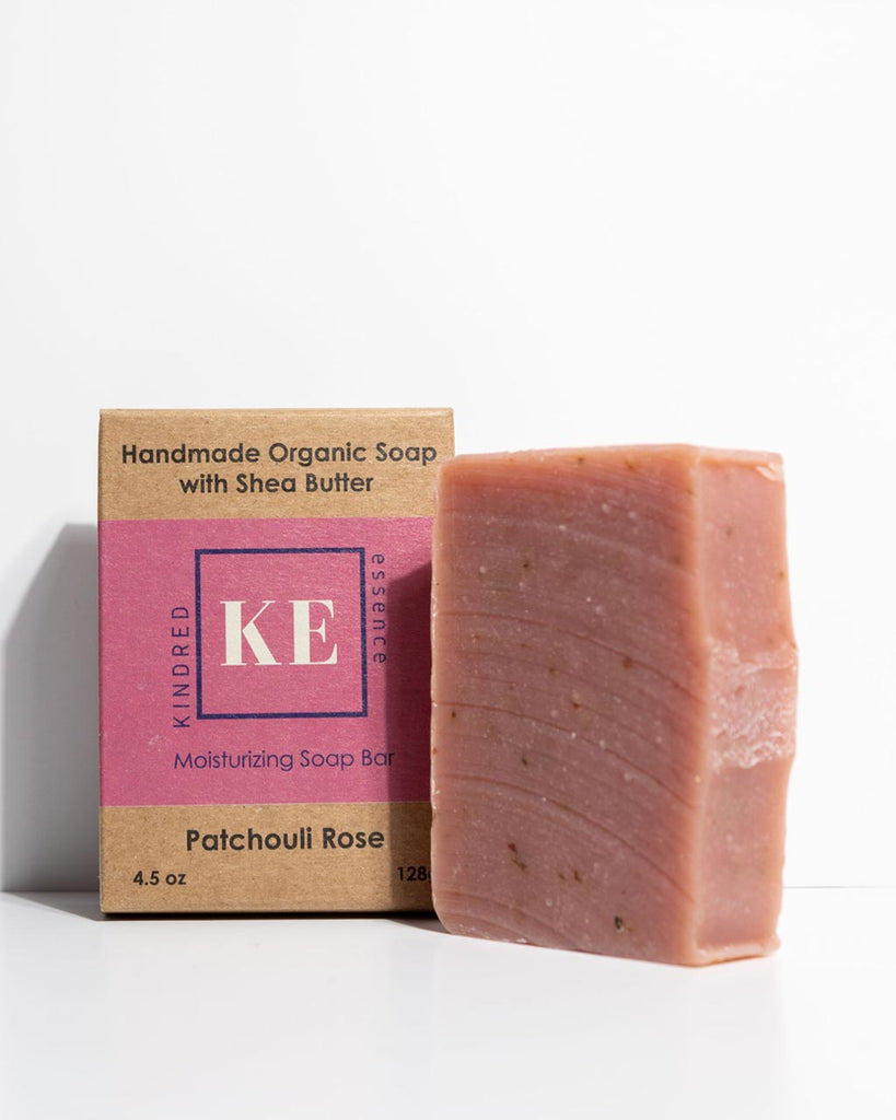 Kindred Essence Patchouli Rose Natural Organic Shea Butter Soap Bar