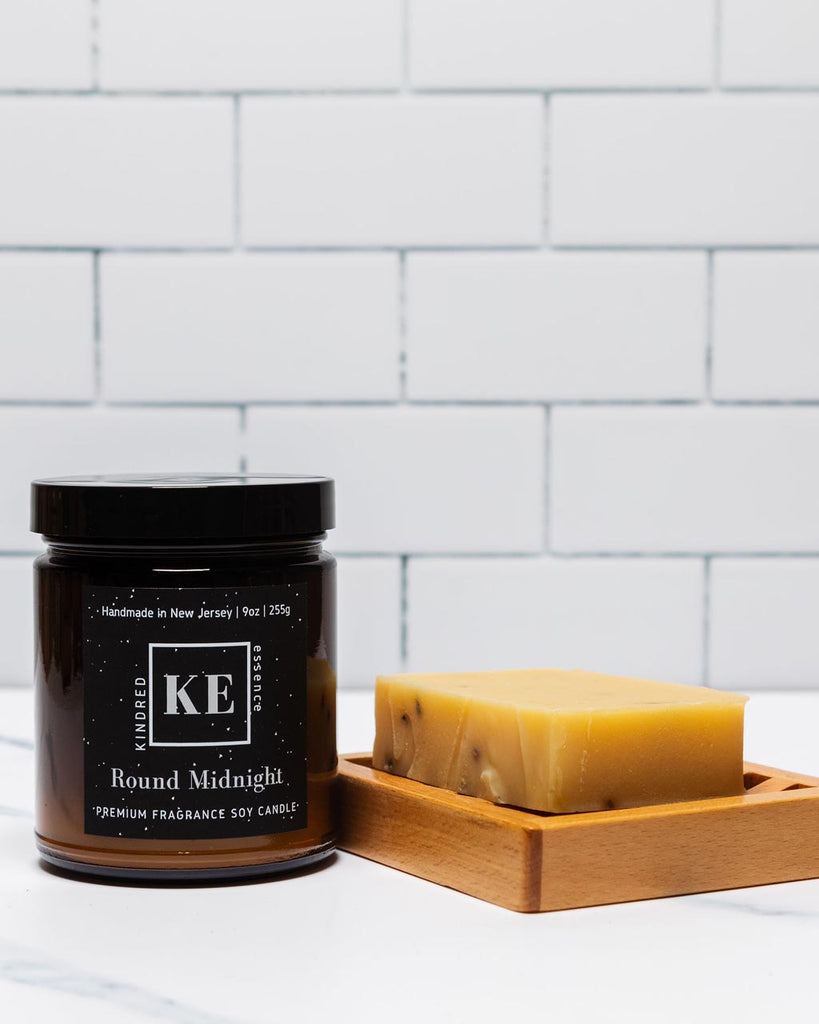 Kindred Essence Round Midnight 3-Piece Candle and Soap Gift Set for men